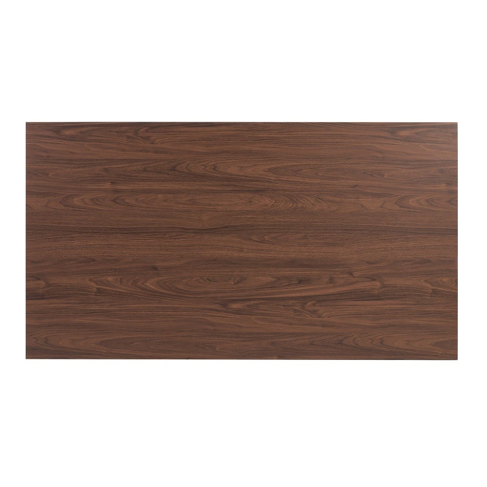 Mesa De Jantar Castanho-Negro Mdf-Metal 160 X 90 X 76 Cm - Image 3