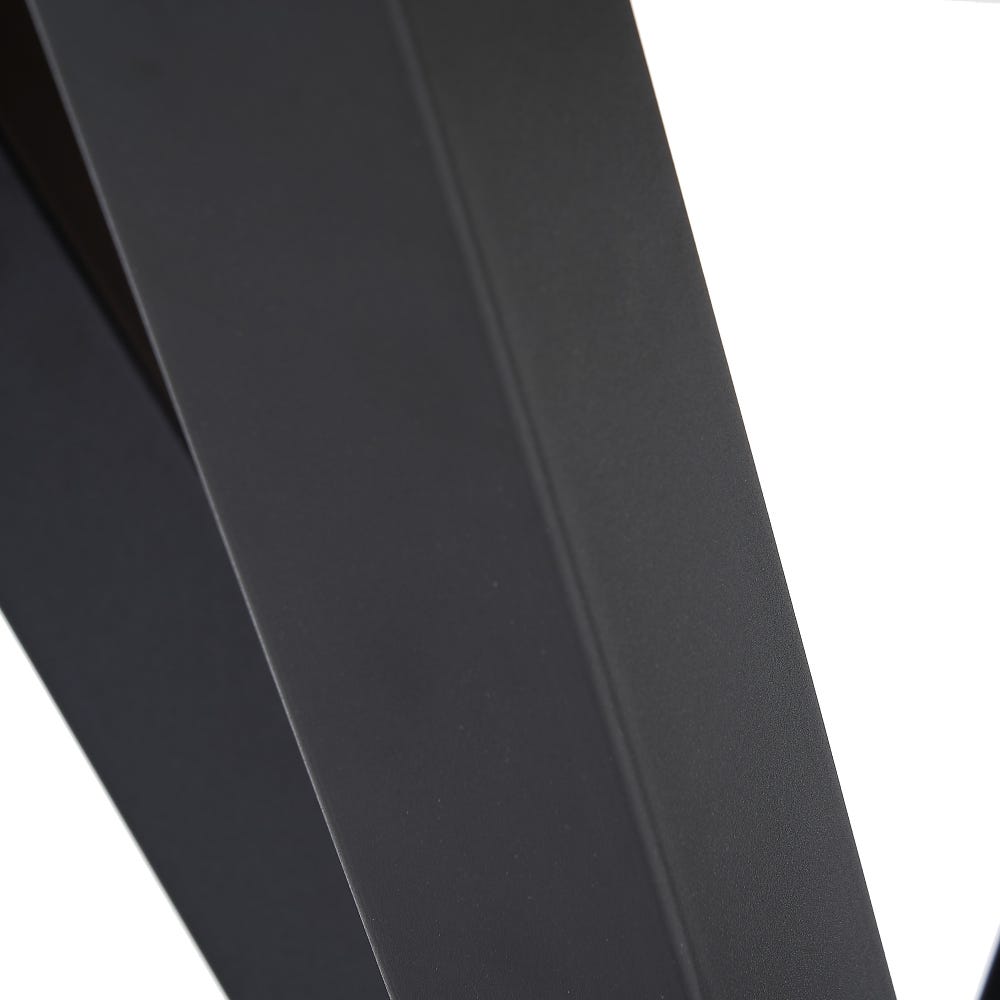 Mesa De Jantar Castanho-Negro Mdf-Metal 90 X 90 X 76 Cm - Image 3