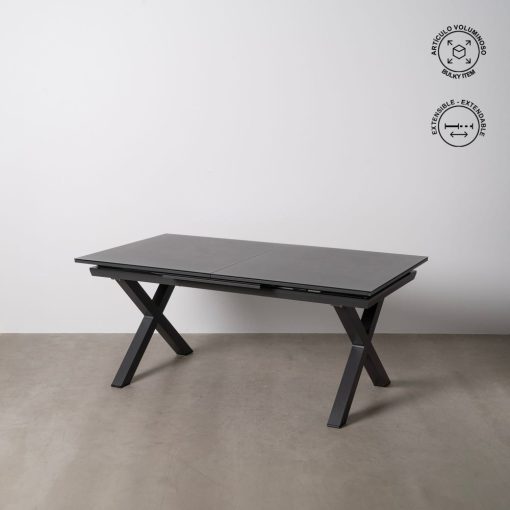 Mesa De Jantar Extensivél Antracite 180 X 100 X 77 Cm - Image 2