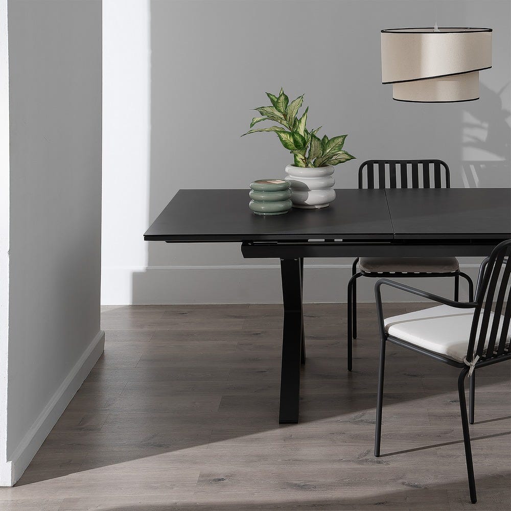 Mesa De Jantar Extensivél Antracite 180 X 100 X 77 Cm - Image 7