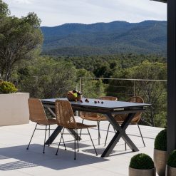 Mesa De Jantar Extensivél Antracite 180 X 100 X 77 Cm