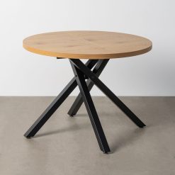 Mesa De Jantar Extensivél Mdf-Metal Room 100 X 100 X 76 Cm