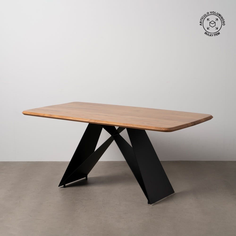 Mesa De Jantar Madeira-Metal Room 170 X 90 X 77 Cm - Image 5