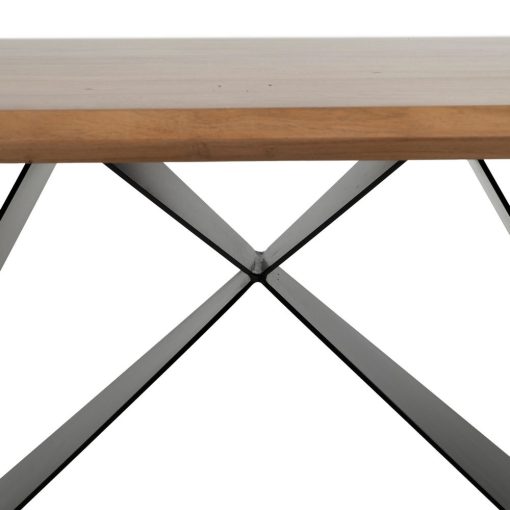 Mesa De Jantar Madeira-Metal Room 200 X 100 X 77 Cm - Image 4