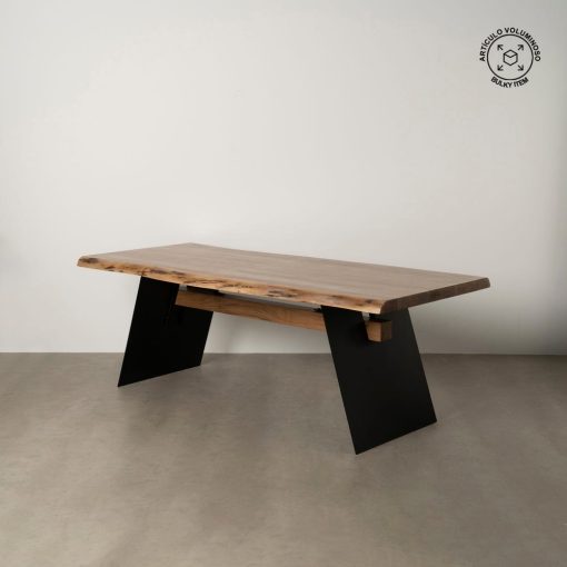 Mesa De Jantar Madeira-Metal Room 220 X 100 X 77 Cm - Image 2