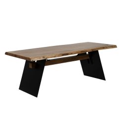 Mesa De Jantar Madeira-Metal Room 220 X 100 X 77 Cm