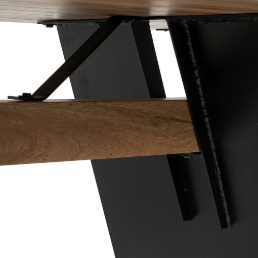 Mesa De Jantar Madeira-Metal Room 220 X 100 X 77 Cm - Image 6