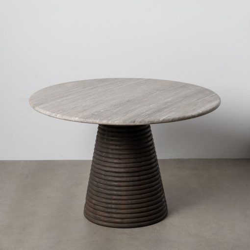 Mesa De Jantar Mármore/Madeira Room 115 X 115 X 76 Cm - Image 8