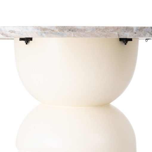 Mesa De Jantar Mármore/Madeira Room 120 X 120 X 76 Cm - Image 3