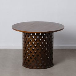 Alternative view of Mesa De Jantar Natural 100 X 100 X 76 Cm