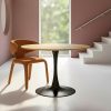 Mesa De Jantar Natural-Branco Mdf-Metal 100 X 100 X 75 Cm