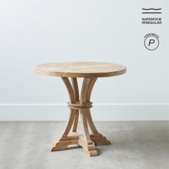 Alternative view of Mesa De Jantar Natural Madeira Mango 85 X 85 X 76 Cm