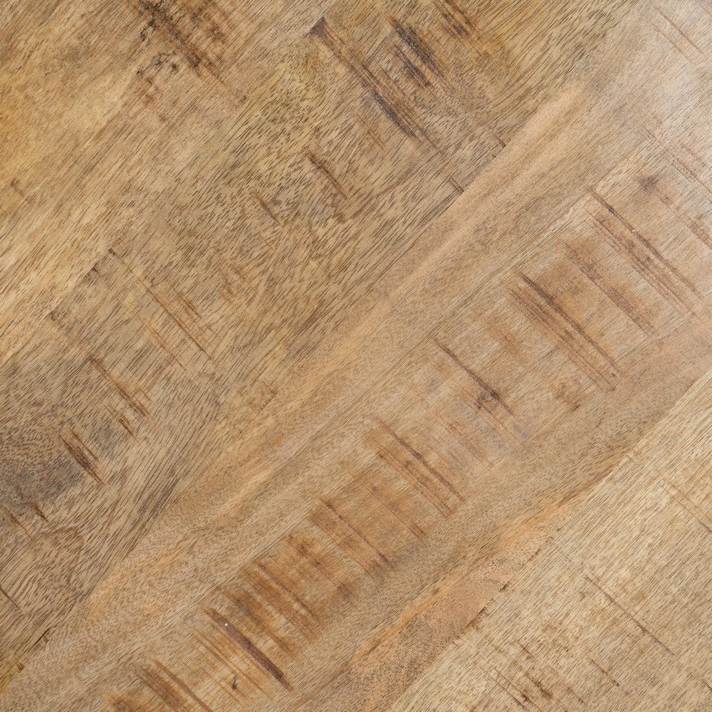 Mesa De Jantar Natural-Preto 130 X 130 X 77 Cm - Image 3