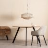 Mesa De Jantar Natural-Preto 130 X 130 X 77 Cm