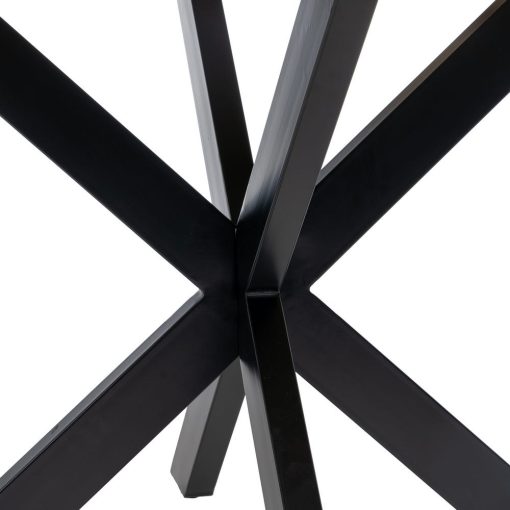 Mesa De Jantar Natural-Preto 150 X 150 X 77 Cm - Image 4