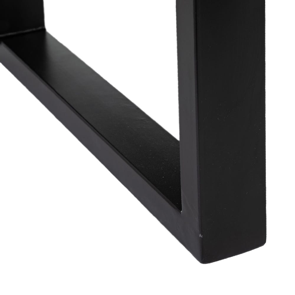 Mesa De Jantar Natural-Preto 160 X 90 X 76 Cm - Image 4