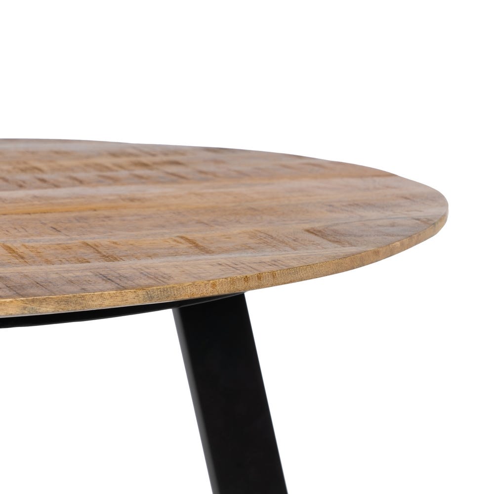 Mesa De Jantar Natural-Preto 90 X 90 X 77 Cm - Image 5