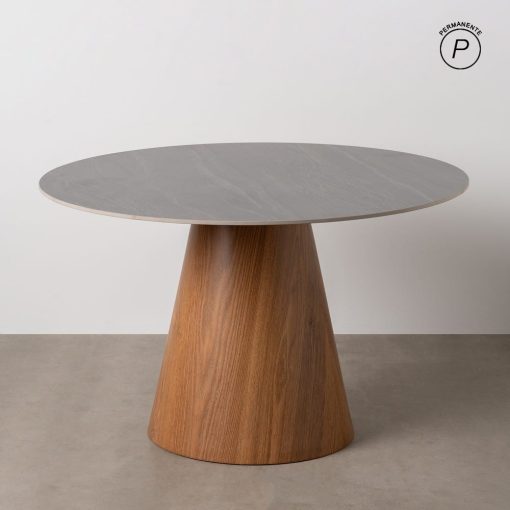 Mesa De Jantar Preto-Castanho 120 X 120 X 75 Cm - Image 2