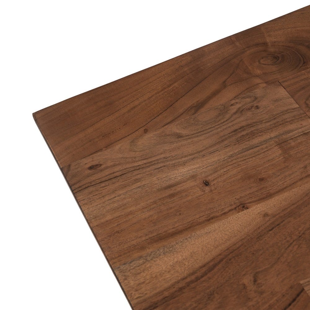 Mesa De Jantar Preto-Castanho 200 X 100 X 76 Cm - Image 4