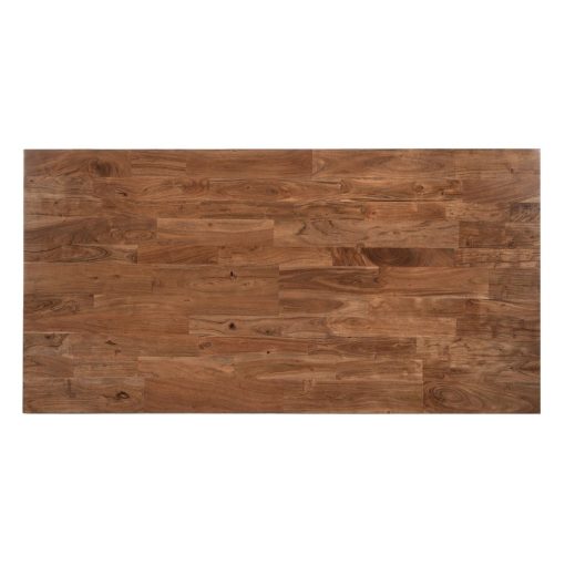 Mesa De Jantar Preto-Castanho 200 X 100 X 76 Cm - Image 3