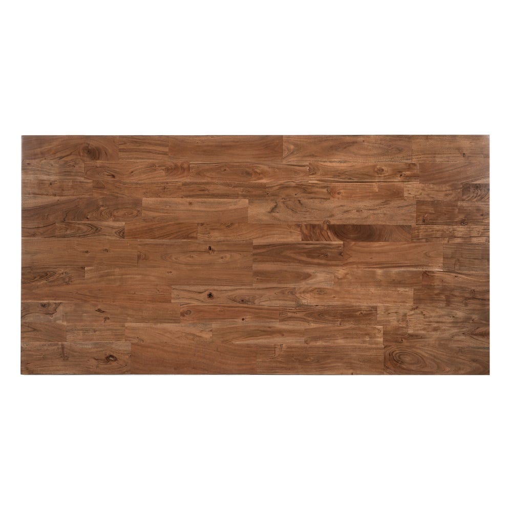 Mesa De Jantar Preto-Castanho 200 X 100 X 76 Cm - Image 3