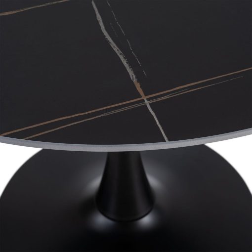 Mesa De Jantar Preto Pedra Sinterizada 100 X 100 X 75 Cm - Image 7