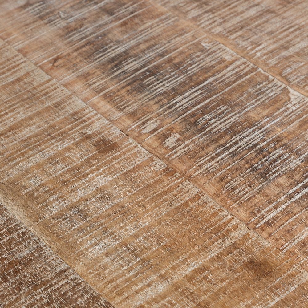 Mesa De Jantar Redonda Branco Decapagem 150 X 150 X 76 Cm - Image 4