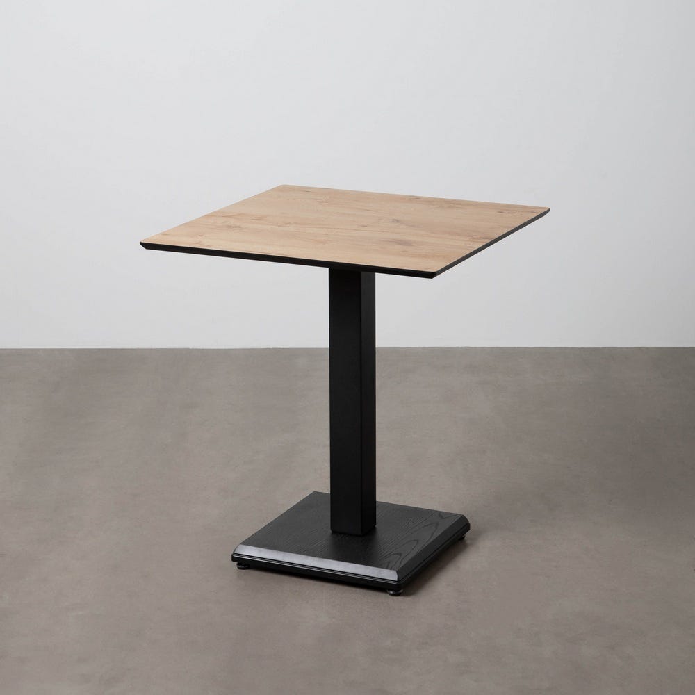Mesa Natural Metal-Madeira Contract 68 X 68 X 75 Cm - Image 2