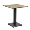 Mesa Natural Metal-Madeira Contract 68 X 68 X 75 Cm