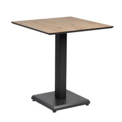 Mesa Natural Metal-Madeira Contract 68 X 68 X 75 Cm