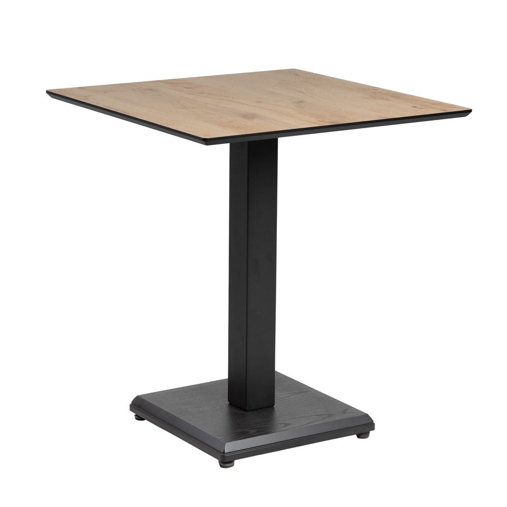 Mesa Natural Metal-Madeira Contract 68 X 68 X 75 Cm