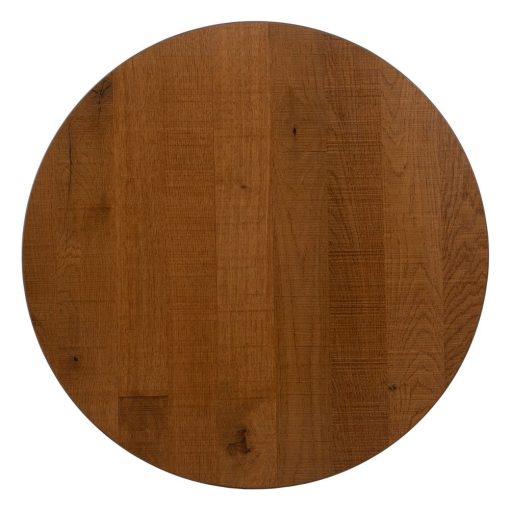 Mesa Natural-Preto Mdf-Metal Decoração 60 X 60 X 75 Cm - Image 3