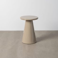 Mesinha Alto Brilho Taupe Old Mdf- 45 X 45 X 60 Cm