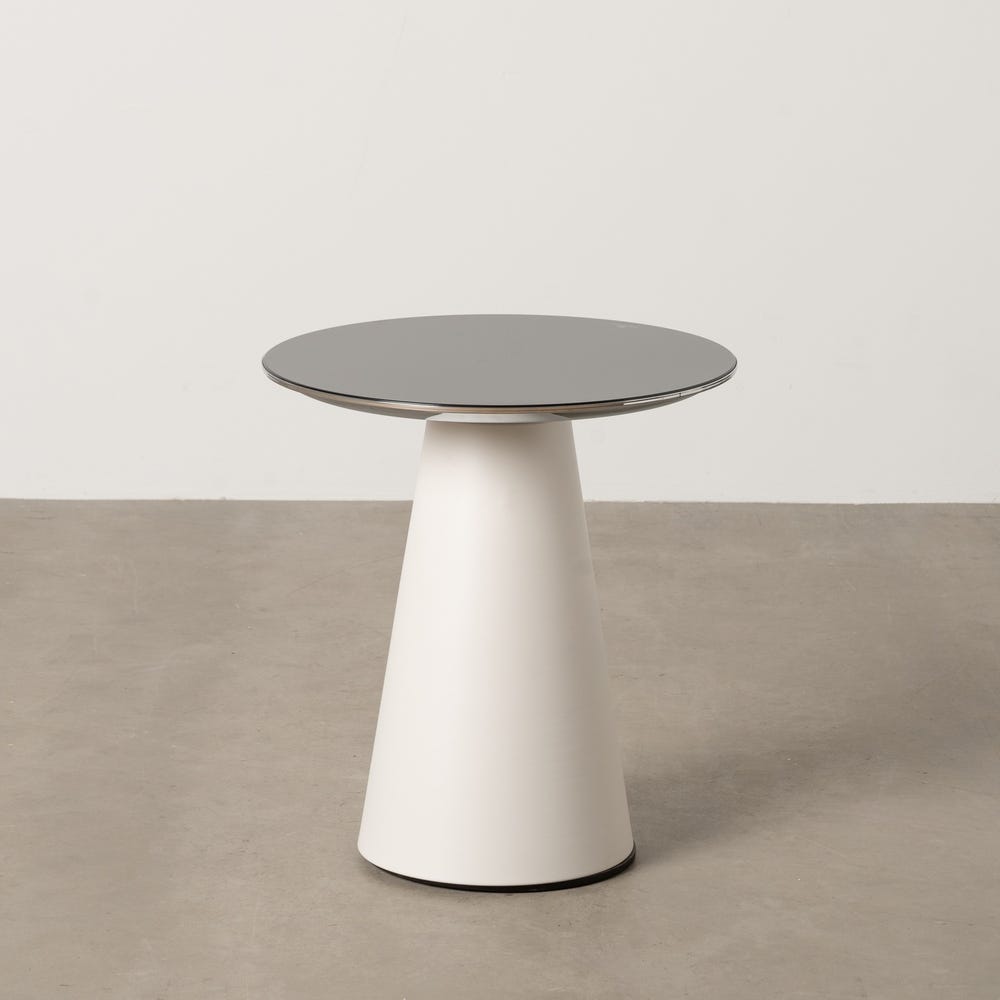 Mesinha Branco E Preto Metal Decoração 50 X 50 X 55 Cm - Image 2