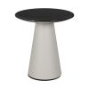 Mesinha Branco E Preto Metal Decoração 50 X 50 X 55 Cm