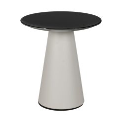 Mesinha Branco E Preto Metal Decoração 50 X 50 X 55 Cm