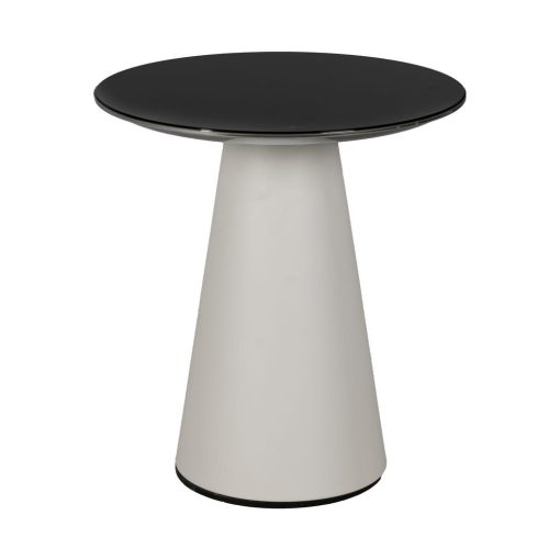 Mesinha Branco E Preto Metal Decoração 50 X 50 X 55 Cm