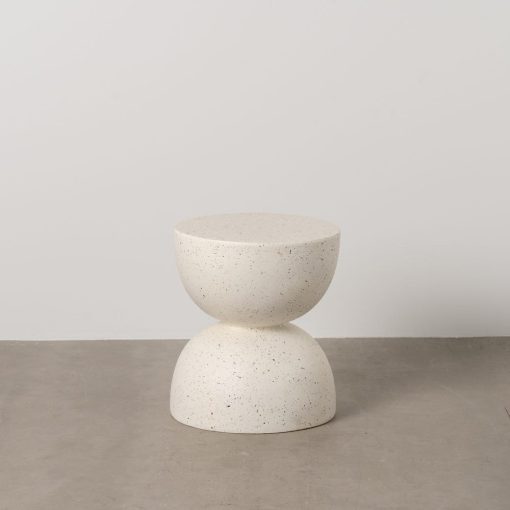 Mesinha Branco Fibra De Magnésio 40 X 40 X 45 Cm - Image 2