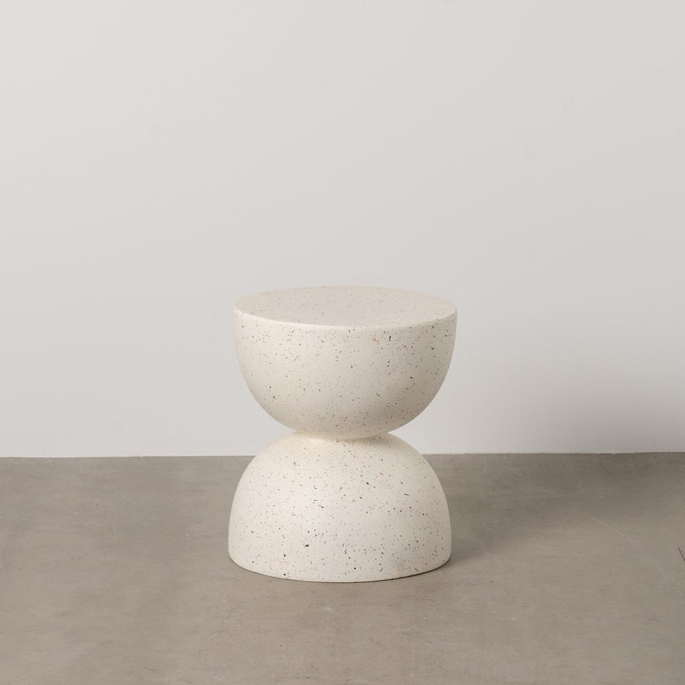 Mesinha Branco Fibra De Magnésio 40 X 40 X 45 Cm - Image 2