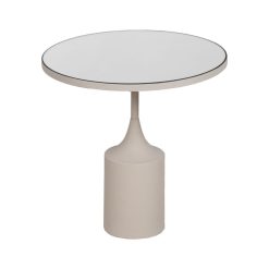 Mesinha Branco Metal-Espelho 45 X 45 X 46 Cm