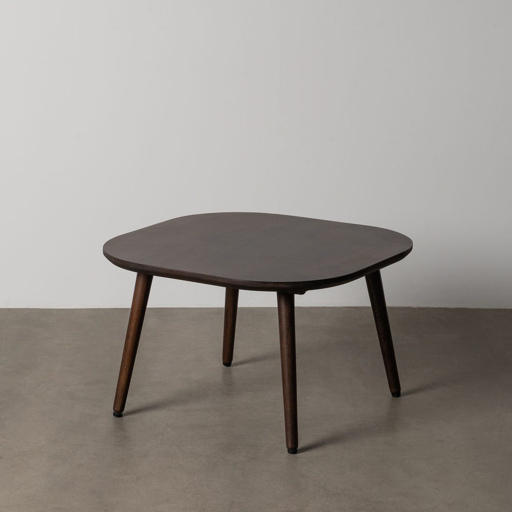 Mesinha Castanho Escuro Madeira Mango 65 X 65 X 40 Cm