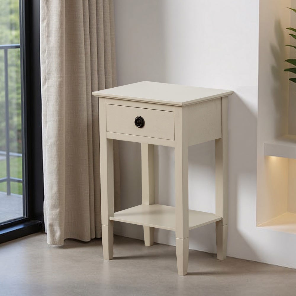 Mesinha Cinza Brilhante Mdf- 40 X 30 X 61 Cm - Image 2