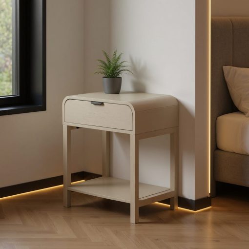 Mesinha Cinza Brilhante Mdf- 48 X 35,50 X 61 Cm - Image 4