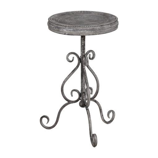 Mesinha Cinza Metal 36 X 36 X 61 Cm