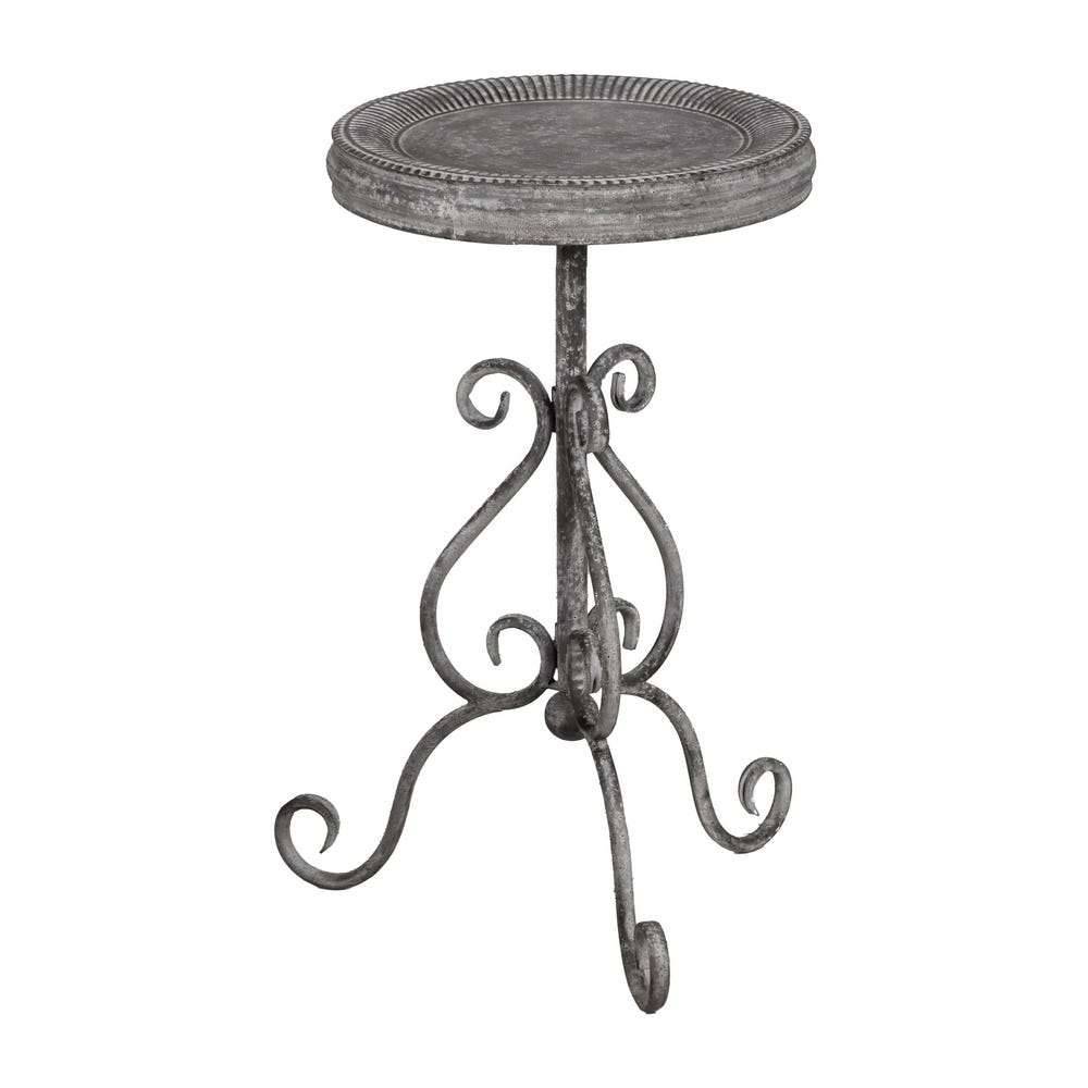 Mesinha Cinza Metal 36 X 36 X 61 Cm
