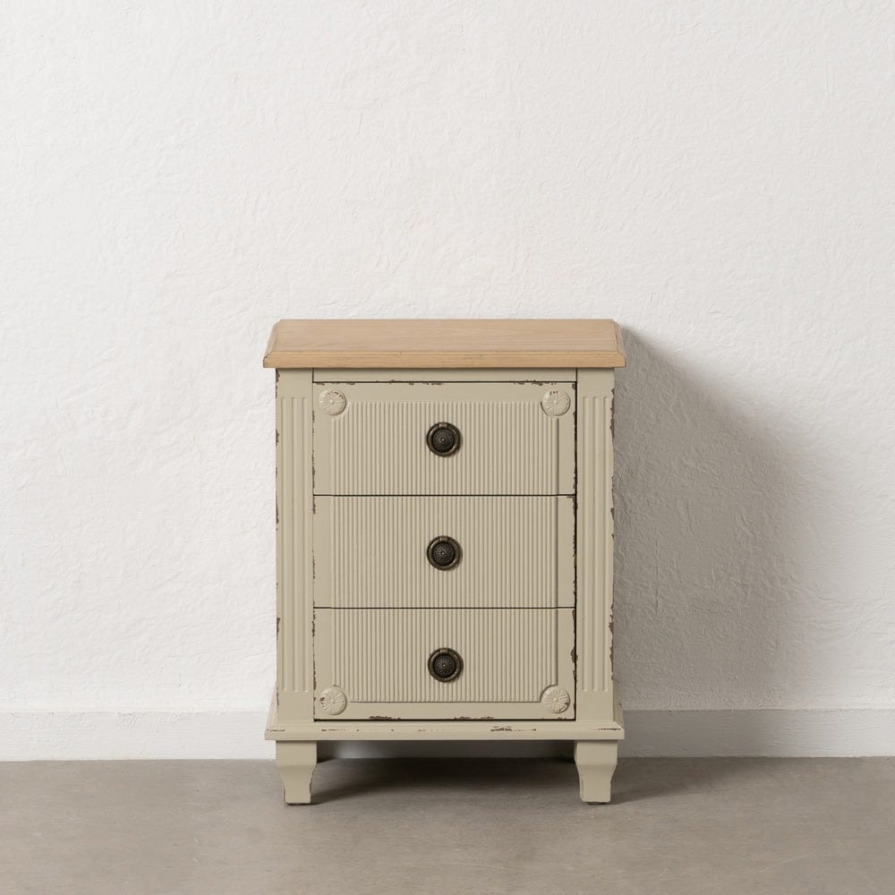Mesinha Creme Madeira 48 X 36 X 61 Cm - Image 2