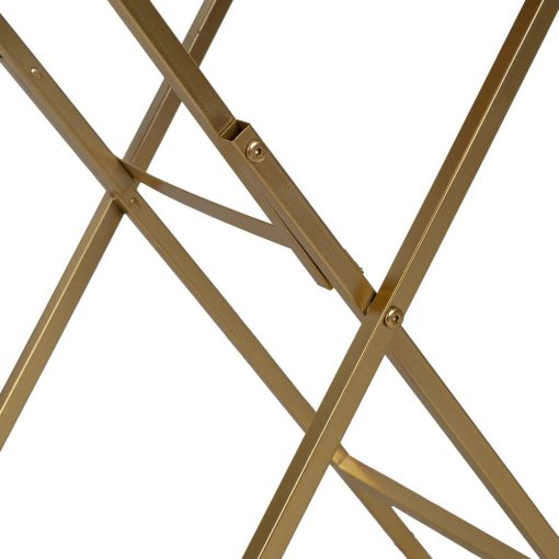 Mesinha Dorado Metal-Cristal Decoração 51 X 49 X 71,30 Cm - Image 3