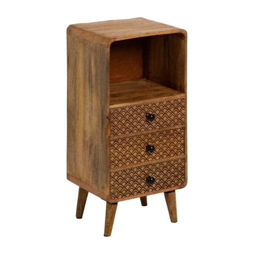 Mesinha Natural Madeira Mango 29,50 X 25,50 X 64 Cm - Image 4