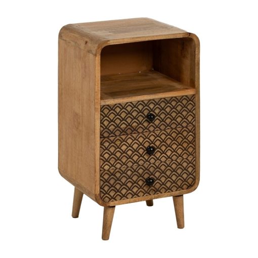 Mesinha Natural Madeira Mango 37 X 31 X 66 Cm