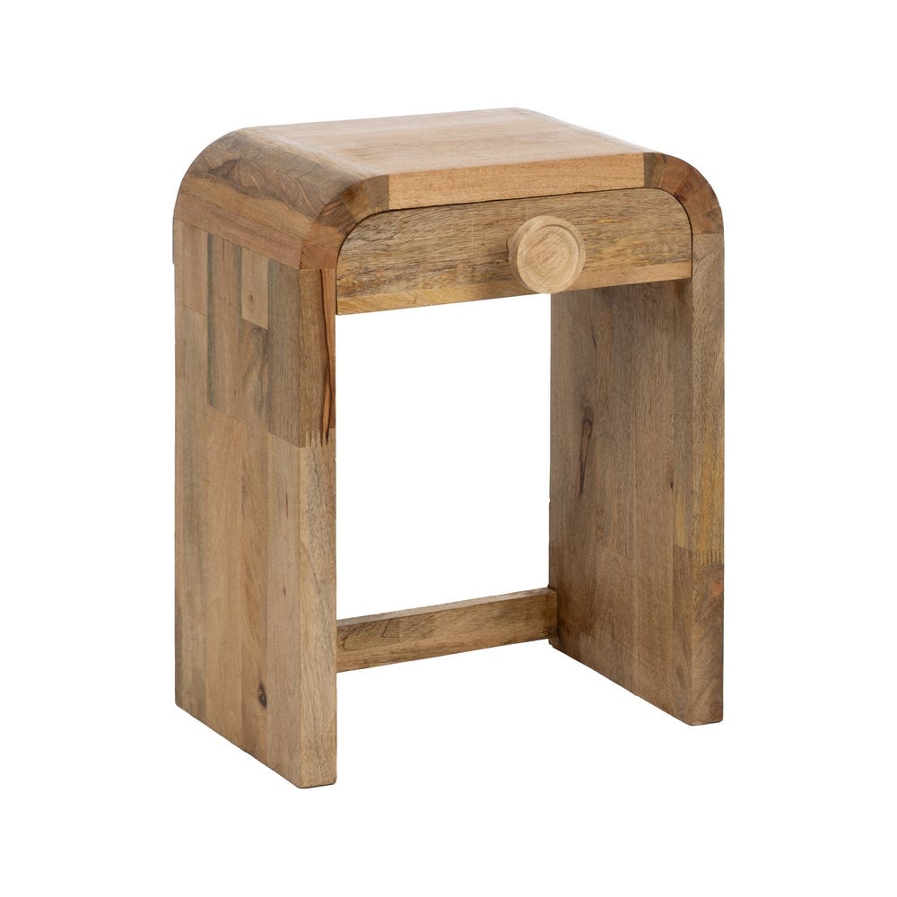 Mesinha Natural Madeira Mango 45 X 30 X 55 Cm